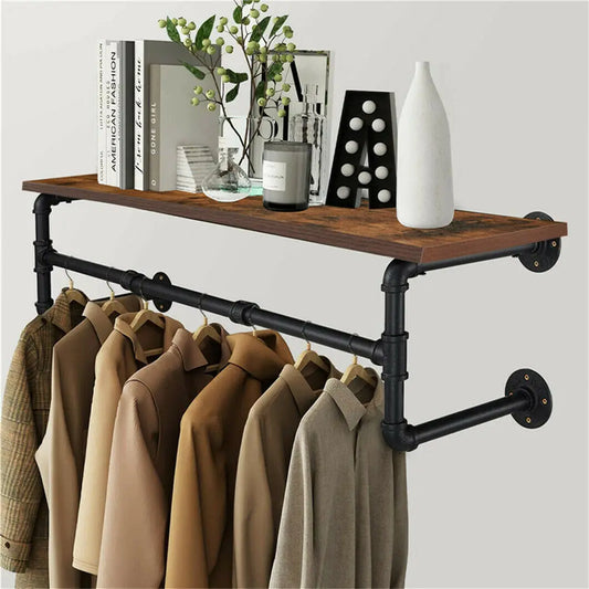 Industrial Pipe Clothing Rack