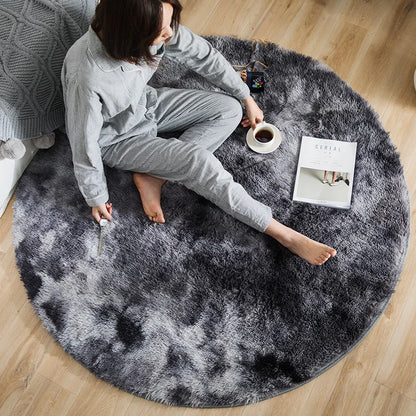 Plush Round Rug Carpets