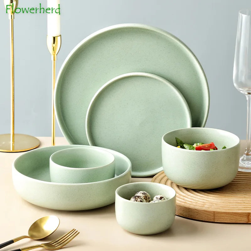 Glaze Ceramic Tableware Set