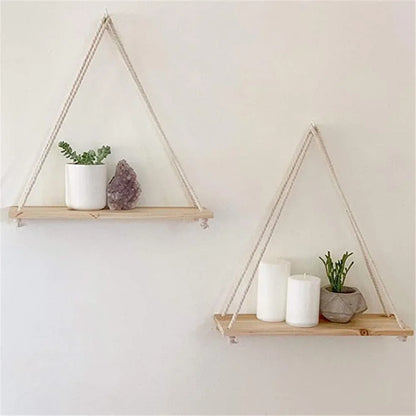 Swing Hanging Rope Floating Shelves