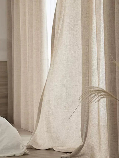 Japanese Style Thickened Cotton Curtain