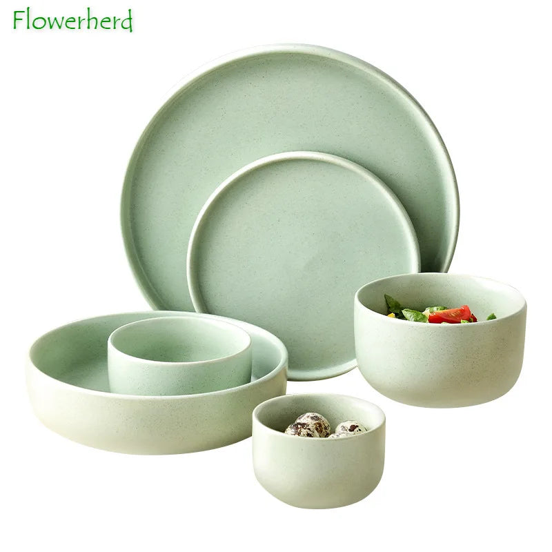 Glaze Ceramic Tableware Set