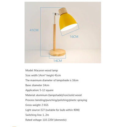 Wood Nordic Table Lamp