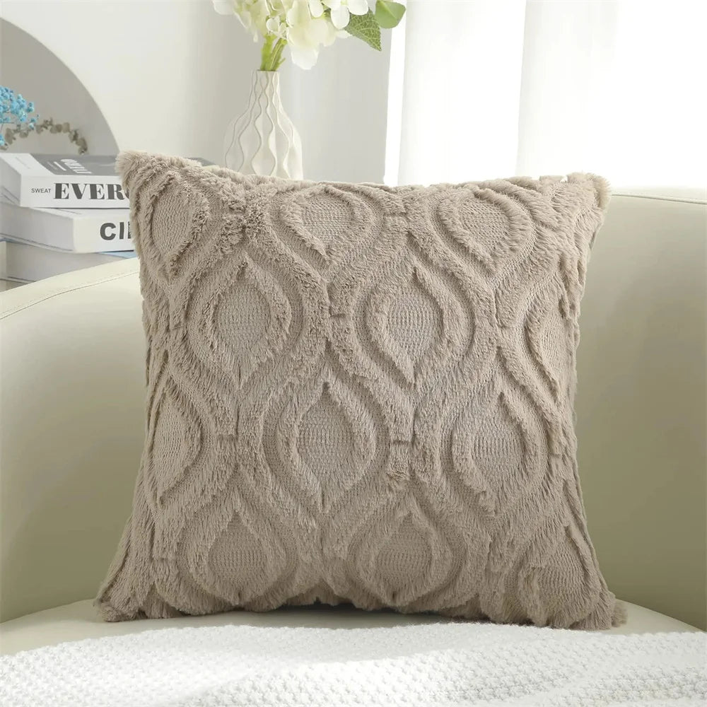 Faux Wool Cushion Cover