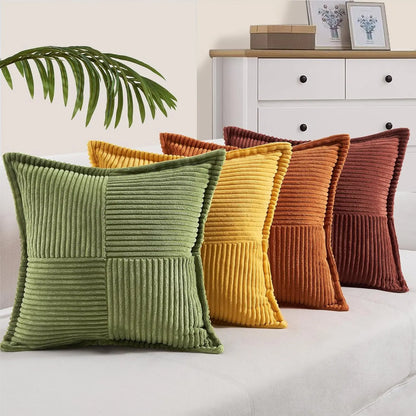 Broadside striped Throw Cushion Cover