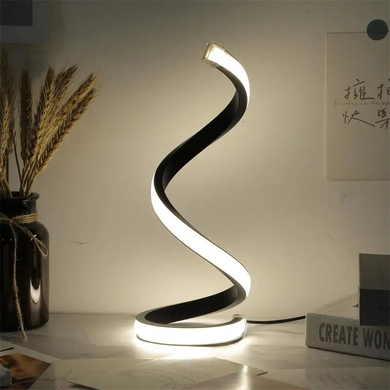 LED Spiral Table Lamp