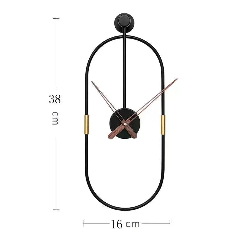 Metal Wall Clock with Modern Design & Minimalist Style