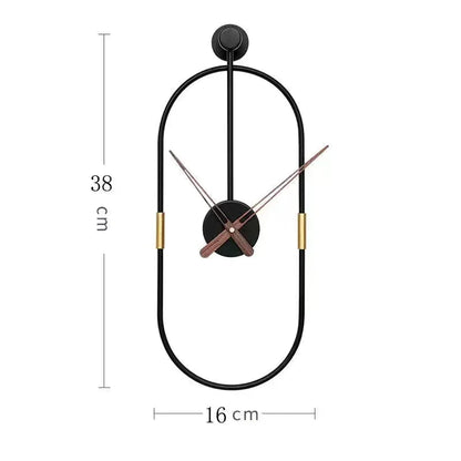 Metal Wall Clock with Modern Design & Minimalist Style